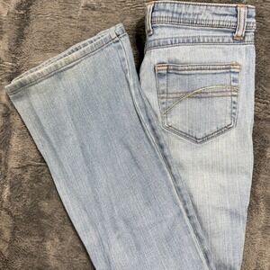 Justice Girls Light Wash Denim Jeans Size 14 Regular Stretch Blue Regular Fit